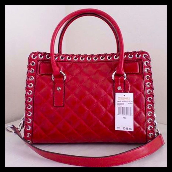 MICHAEL KORS HIPPIE GROMMET HAMILTON EW SATCHEL - Picture 6 of 8